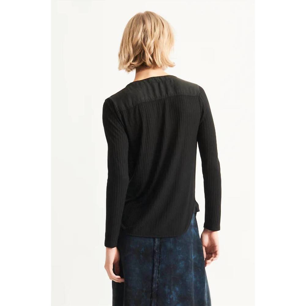 NEW RAQUEL ALLEGRA silk elia top in black - Picture 2 of 4